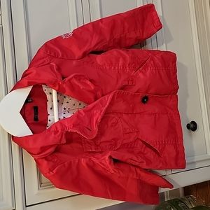 Ikks girl's red lightweight jacket. Size 3.